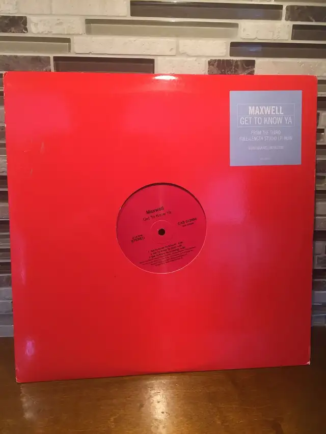 MAXWELL Get to Know ya w/ EDITS PROMO DJ 12” Vinyl USA