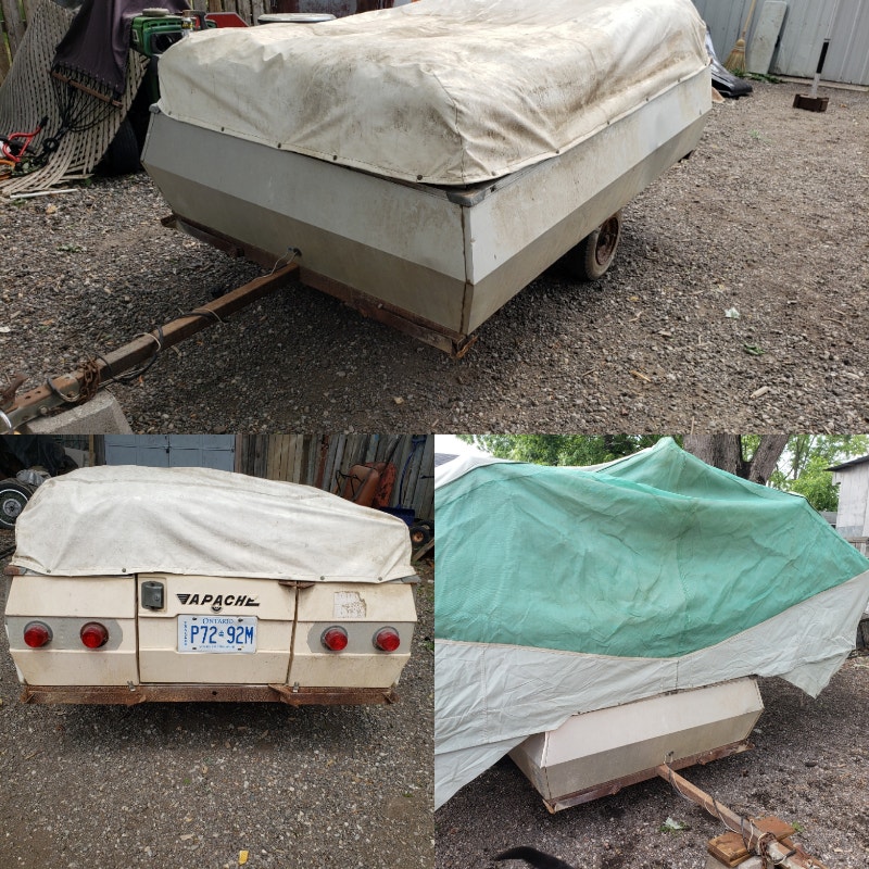 1963 LIGHT WEIGHT APCHE TENT TRAILER TOW IT WITH ANYTHING!!! Travel