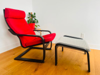IKEA Fauteuil et Repose-pieds / Armchair and footstool