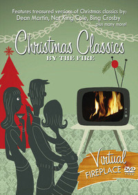 Christmas Classics By the Fire DVD with music or crackling fire