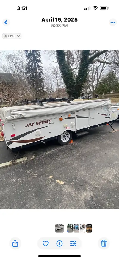 2012 12’ Jayco jay series pop up trailer. New floor, new lift system, pull out dining area. Meadowva...