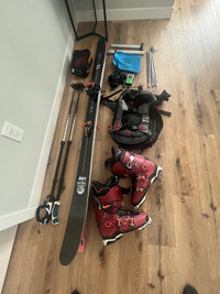 Ski touring setup