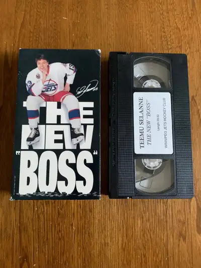 VHS tape: Teemu Selanne, “The New Boss” $15 (cash only) Pick up only (Tyndall Park neighborhood in t...