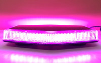 Purple Magenta Funeral service Hearse rooftop magnetic light bar