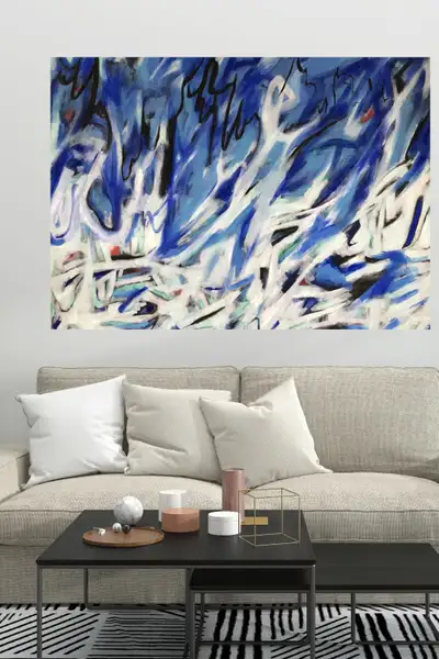 painting 50x60 inch acrylic on rolled canvas, View more