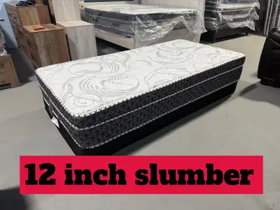 This is a 12-inch slumber mattress, perfect for a cozy and restful sleep, providing excellent suppor...