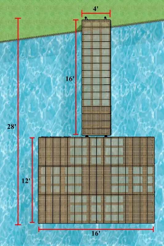 DIY - Ensemble de quais 4'x16' SF-HD et 12'x16' F-HD - Thruflow in Patio & Garden Furniture in Granby - Image 6