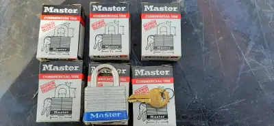 6 MASTER PADLOCKS, View more