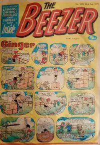 Beezer comics issue # 1023 - Aug 1975