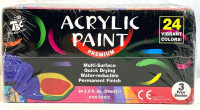 The Best Crafts Premium Acrylic Paint Set, 24 X 2fl oz/60ml