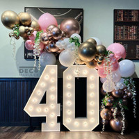 4FT Marquee Numbers/Letters for Birthdays, Corporate Events