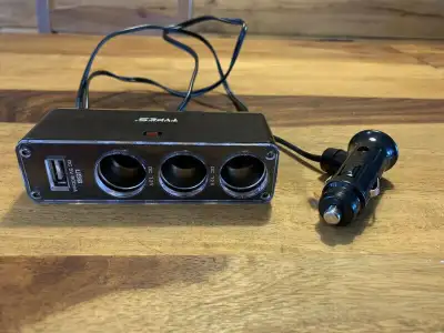 Adaptateur chargeur de voiture 3 prise 12v, View more