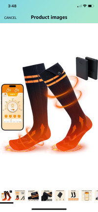 New - Heated Socks for Men Women, Heated Socks Rechargeable 5000