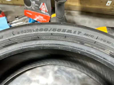I am selling a pair of Dunlop Roadsmart 4 motorcycle tires, sized 120/70ZR17 (front) and 180/55ZR17...