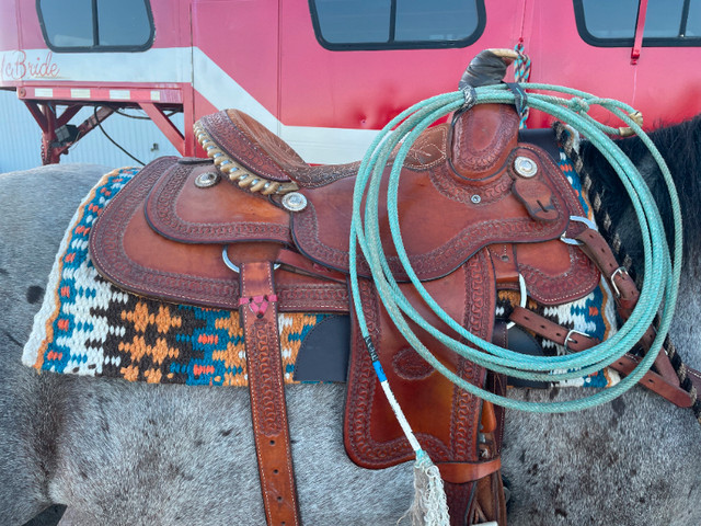 Billy Cook Roping Saddle in Equestrian & Livestock Accessories in Annapolis Valley - Image 3