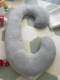 Pregnancy Pillow, Grey U-Shape Full Body