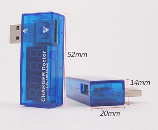USB Current Voltage Power Tester Voltmeter Voltmètre Fil Wire dans Outils électriques  à Laval/Rive Nord - Image 4