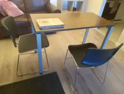 Solid Wood Table and 2 chairs, View more
