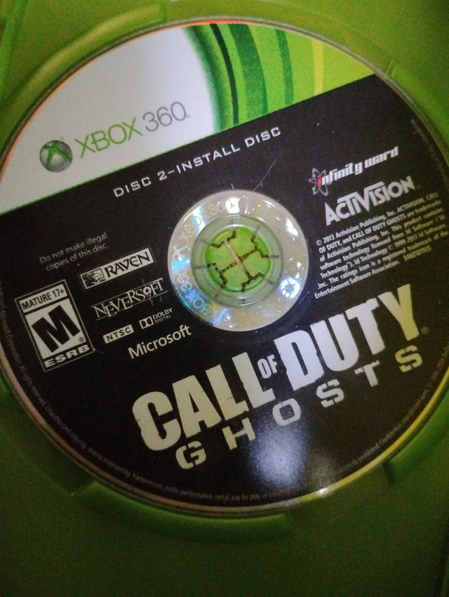 Call of Duty Ghosts Disc 2 - Install (Xbox 360) in XBOX 360 in Kenora