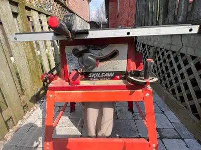 SKILSAW TABLE SAW 10 INCH WITH STAND - USED, View more