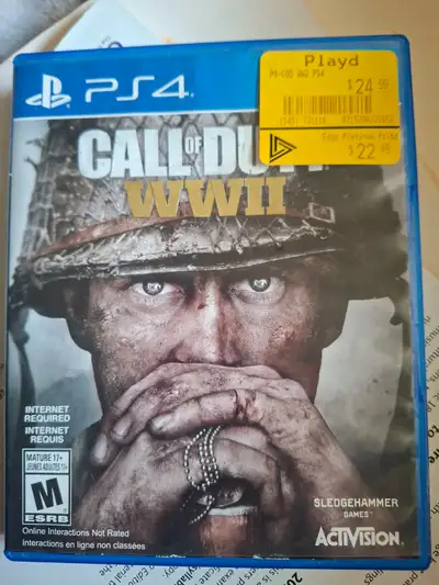 Looking to sell my call of duty ww2 bought second hand in 2021 however barely used as well as red de...