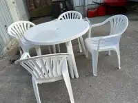 Outdoor Table c/w 4 Chairs For Sale