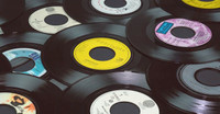 Vinyl records for recycled arts and crafts