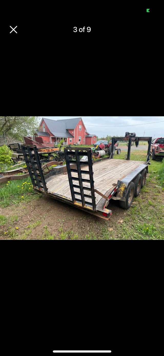 2021 HMD fifth wheel flatbed equipment trailer  in Cargo & Utility Trailers in Charlottetown - Image 3
