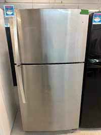 Réfrigérateur Stainless Whirlpool congélateur haut  top freezer