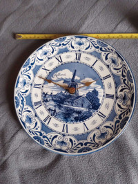 Delft Blue Kitchen Wall Clock 