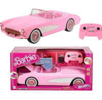 Hot Wheels RC Barbie Corvette, Battery-Operated Remote-Control