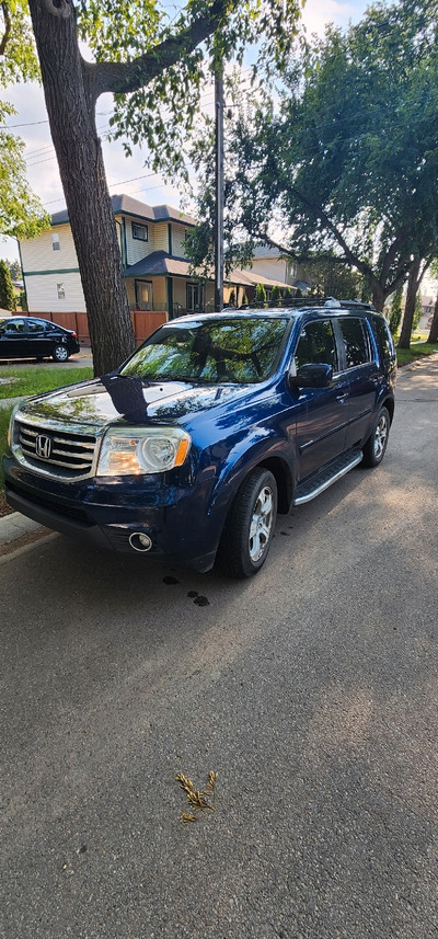 2013 honda pilot blue exl leather 7pass $14000