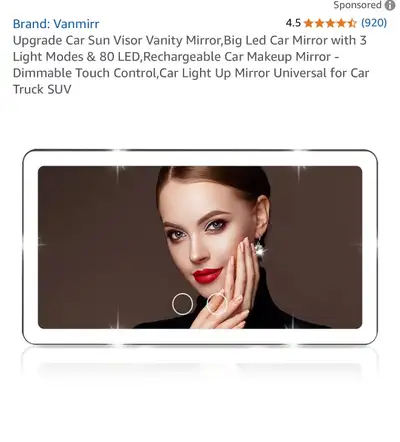 Vanmirr Car Visor Mirror, View more