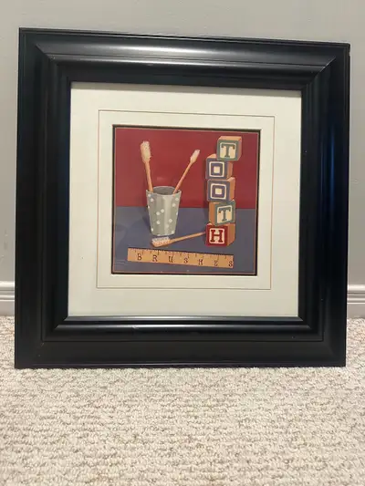 Framed Toothbrushes Art, View more