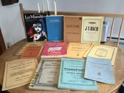 Partitions musicales  "anciennes Piano orgue et voir les Ajouts, View more