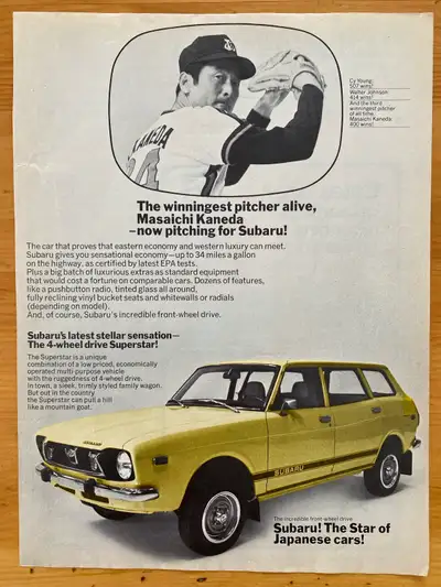 1975 Subaru 4-Wheel Drive Original Ad, View more
