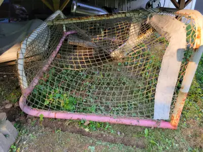 Broken hockey net to give away, View more