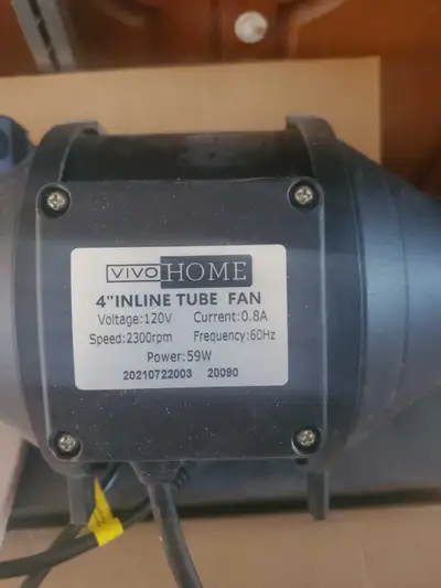 VIVOHOME 4" Inline Tube Fan, View more