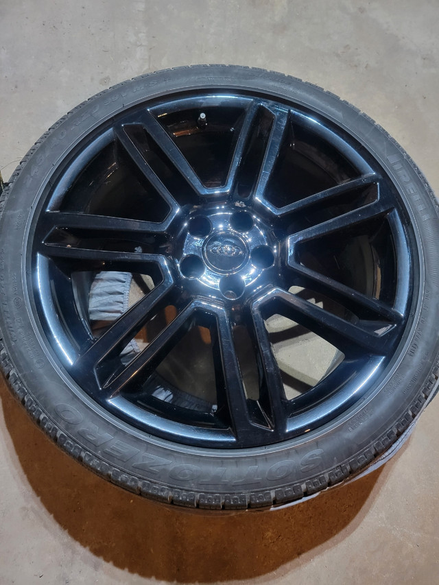 Audi RS7 20" Factory 7-spoke Rims (Black) - set of 4 in Tires & Rims in Calgary - Image 2