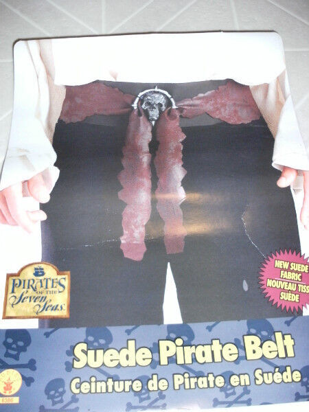 Pirate Belt with Skull Buckle(New) in Costumes in Calgary