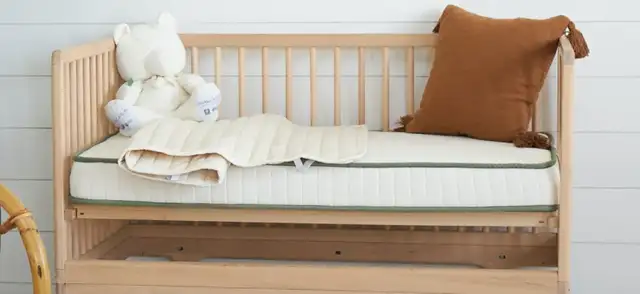 Brand new: Organic Baby Crib converts to Toddler Bed62864363812995122