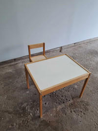 Kids IKEA chair and table