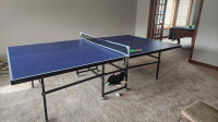 Ping pong table and paddles