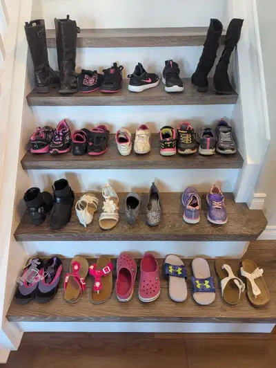 Size 12 girl's shoes lot, View more