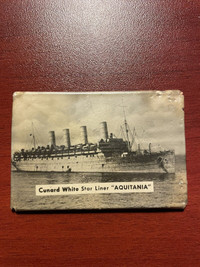 Antique Cunard liner Aquitania 