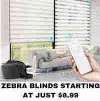 Cordless and manual zebra blinds