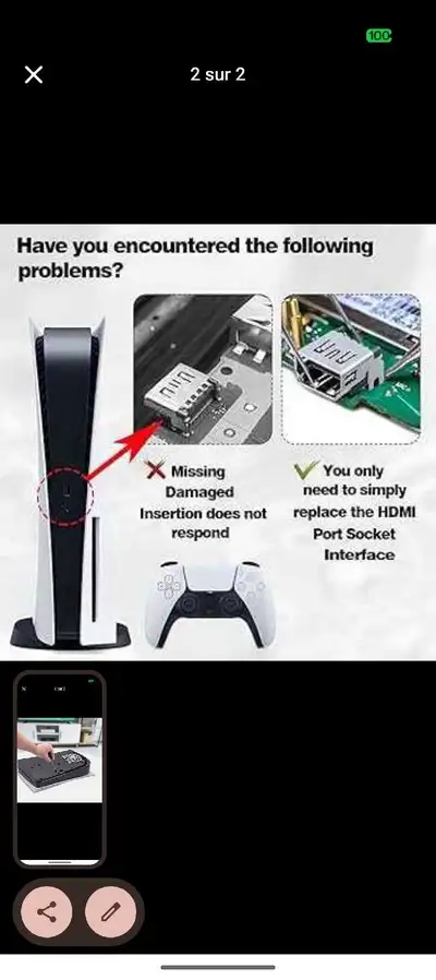 ps5 xbox series hdmi port replacement, View more