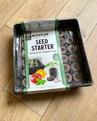 NEW McKenzie Seed Starter Kit, 36 Peat Pellets