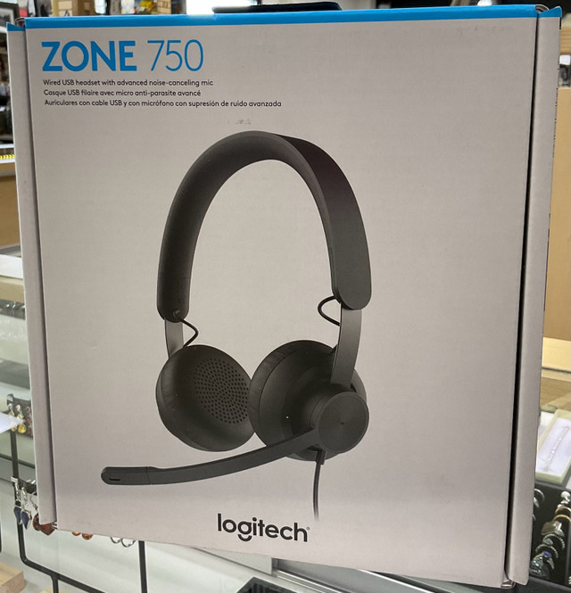 Logitech Zone 750 USB Headset in Speakers, Headsets & Mics in North Bay