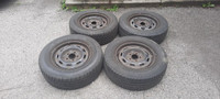 Lightly used winter tires + rims (5x4.5)